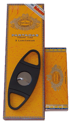 3-pack Partagas Lusitanias med Snoppare och T�ndstickor