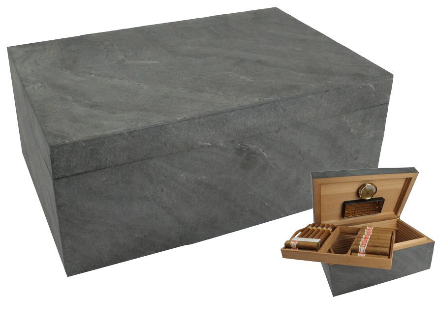 Humidor Black slate De Luxe Humidor Black slate De Luxe