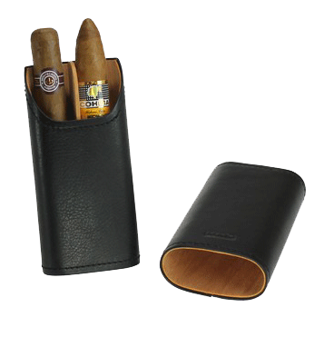 Adorini Cigarretui äkta läder 2-3 cigarrer svart Adorini Cigarretui äkta läder 2-3 cigarrer svart
