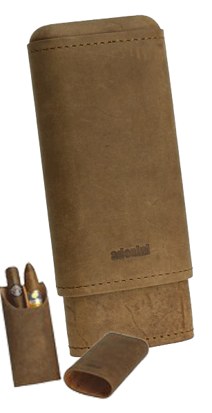Adorini Cigarretui äkta läder 2-3 cigarrer Brun mocca Adorini Cigarretui äkta läder 2-3 cigarrer Brun mocca