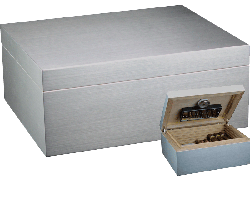 Humidor Aluminium medium de Luxe Humidor Aluminium medium de Luxe