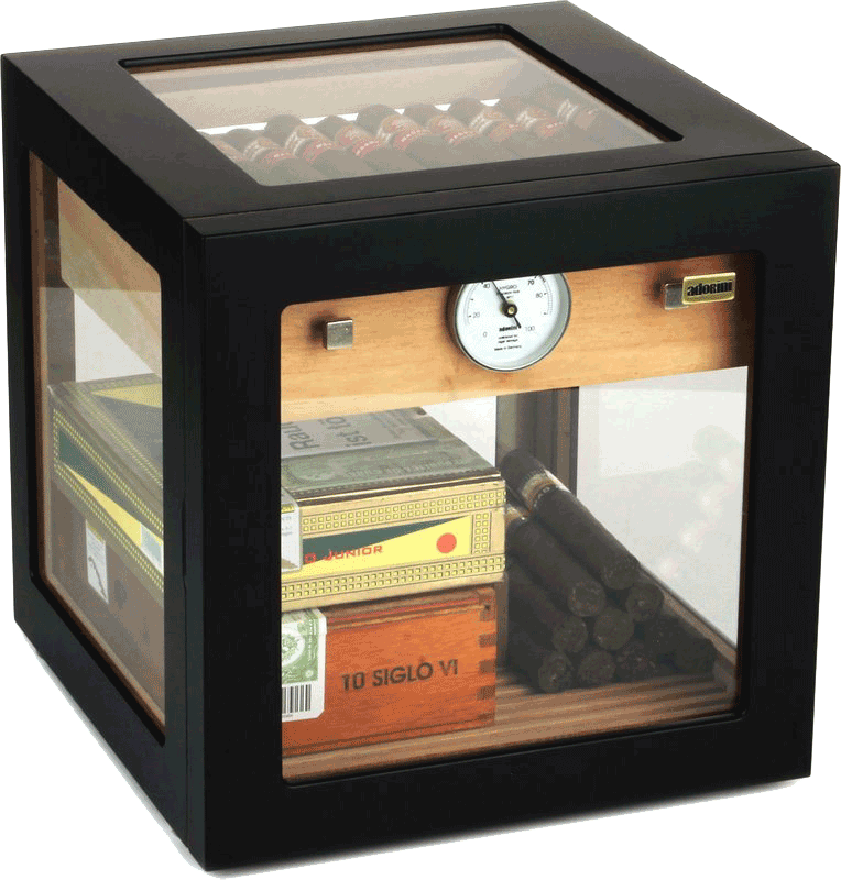 Humidor Cube de Luxe Svart Humidor Cube de Luxe Svart
